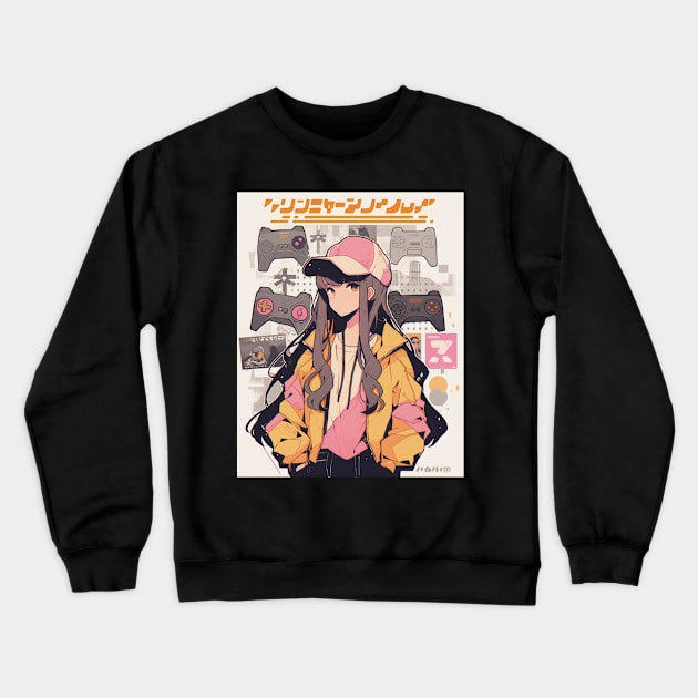 Gamer Girl #1 Crewneck Sweatshirt by Neon Dream